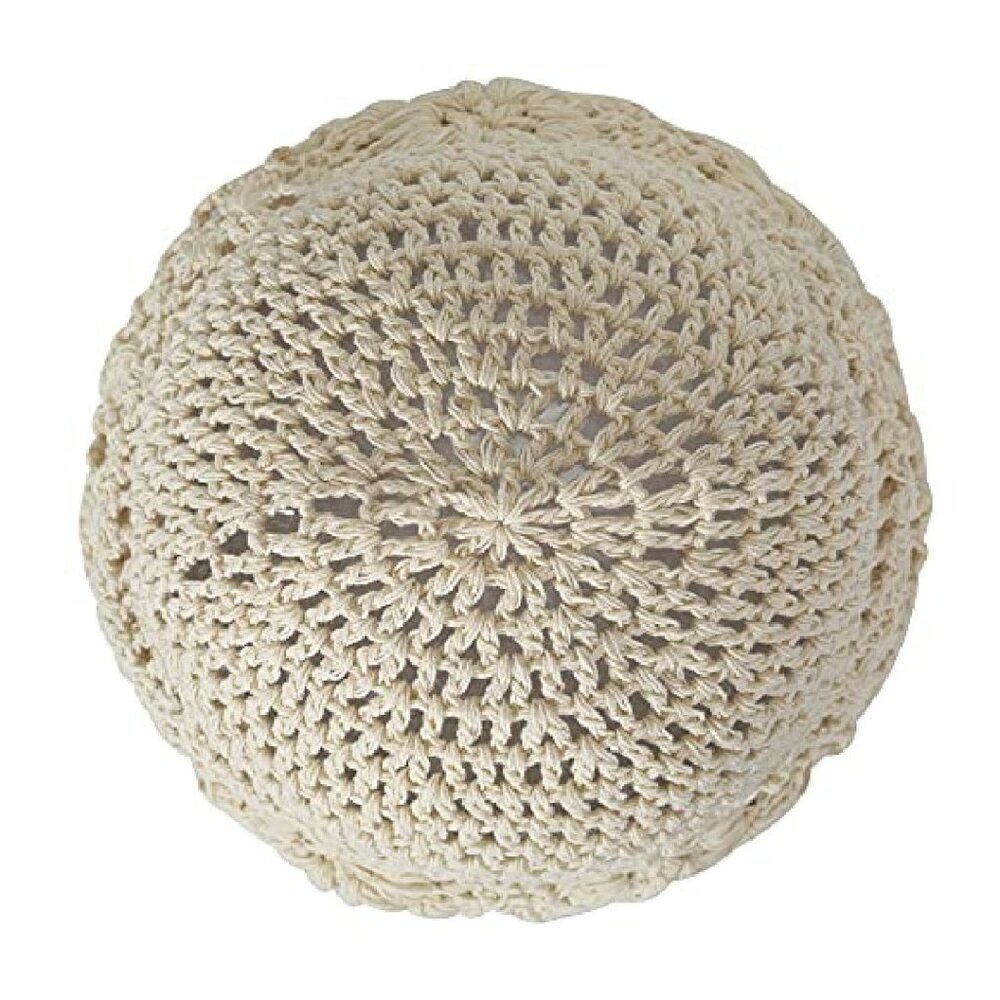 Cotton Crochet Slouchy Beanie Handmade Knit Summer Skull Cap - Picture 7 of 7
